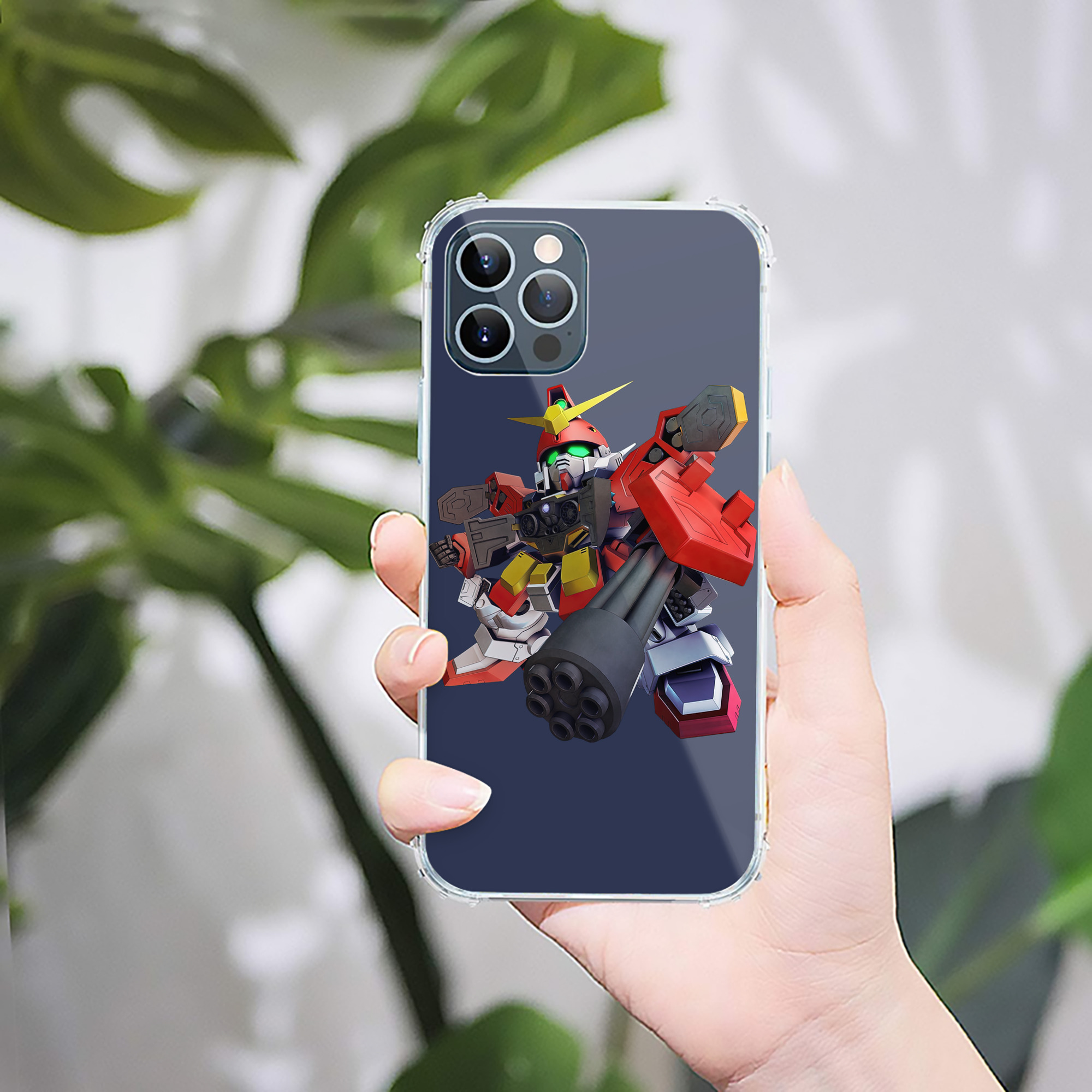 （画像用） 機動戦士ガンダム Mobile Suit Gundam 【iPhone 12シリーズ対応】透明スマホケース（クリアソフトケース）